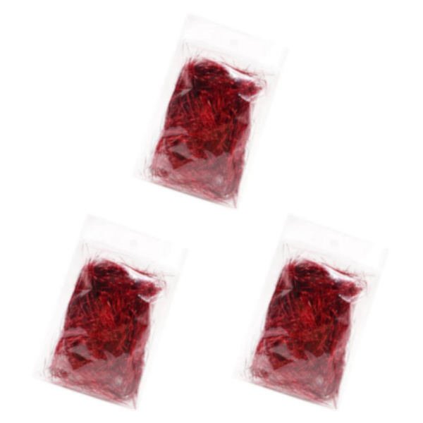 2/3/5 Shred Filler Finskuren presentförpackning och korgfyllning Red 3Set