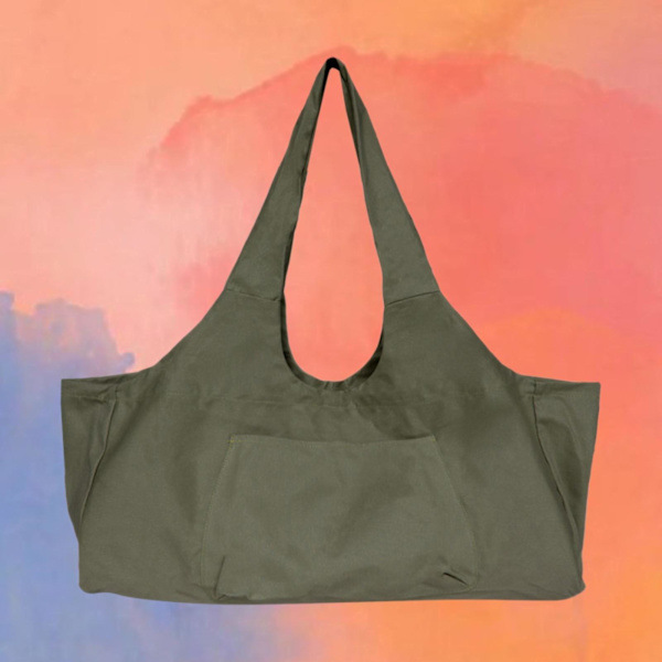 1/2 Canvas Yogamatta väska för män Träning Sport Gymtas Travel army green 29.0x9.0x12.0 Inch 1Set