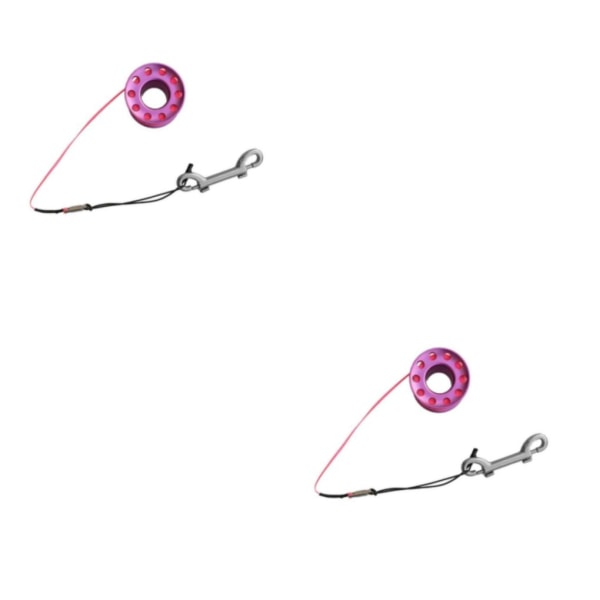 1/2/3/5 Diving Finger Reel Guide Spool 15m Line Dual Ended För Purple 15M Wire 2PCS