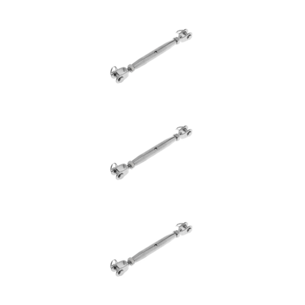 1/2/3/5 Marine 304 rostfritt stål käft/käft stängd kropp Silver 10mm 3Set