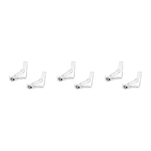 1/2/3/5 Håll hårt duk Justerbar tygklämma för Transparent 2PCS 3Set