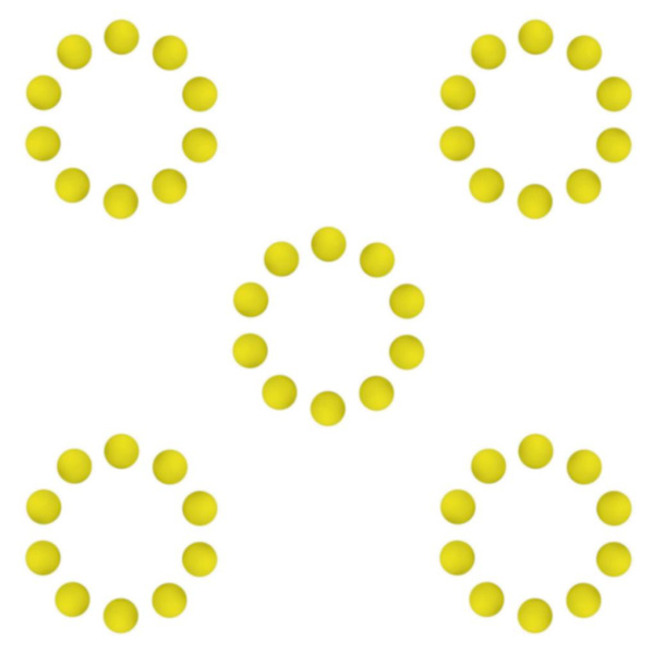 1/2/3/5 10 stycken EVA Foam För Golfswing Övningar Övning Yellow 42mm 5Set