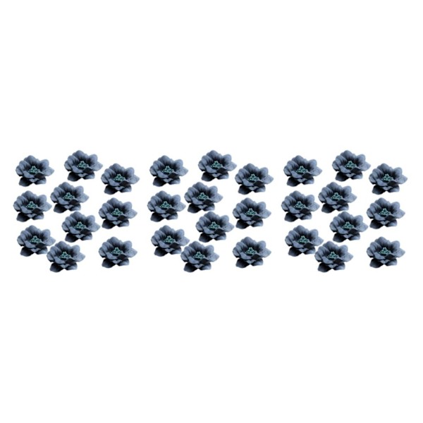 1/2/3/5 10 stycken Camellia Flower Heads för gör-det-själv-hårtillbehör Dark blue 4.5cm 3Set
