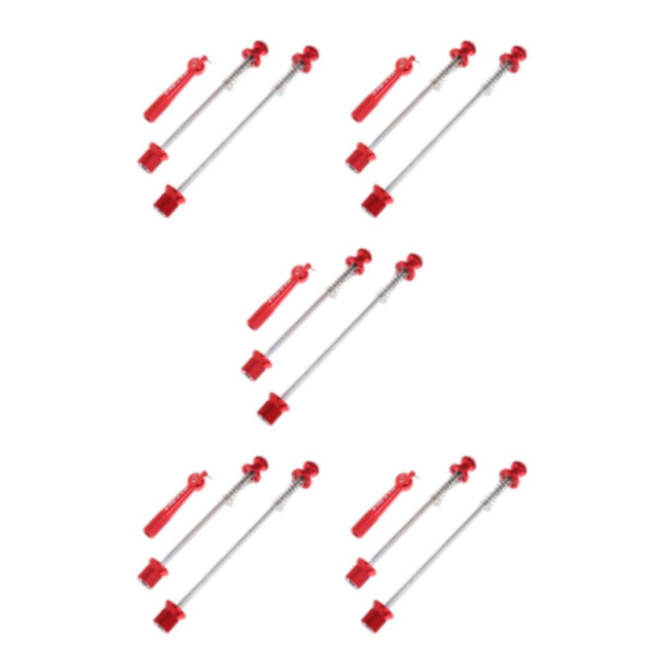 1/3/5 Fram Bak Quick Release Axle För Cykelspett för väg Red 5Set