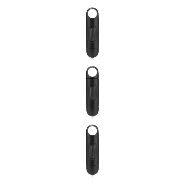 1/3/5 Mini Undvik kontakt utan beröring Dörröppnare Tool Key Safe Black 0.7x2.7x0.2 Inch 3Set