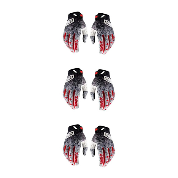1/2/3/5 polyester Lätt och hållbar motorcykel som andas black L 3Set