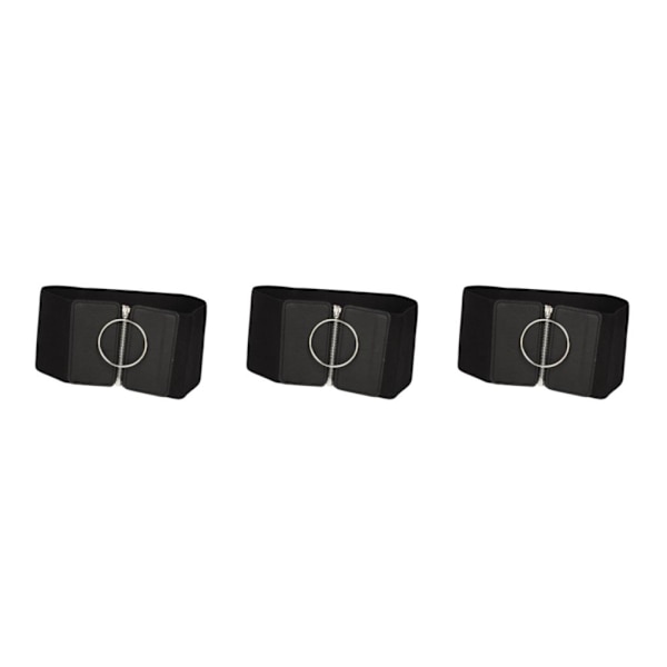 1/2/3 Fashion Elastiskt midjebälte Wide För Cinch Belts Korsett Style C 3Set