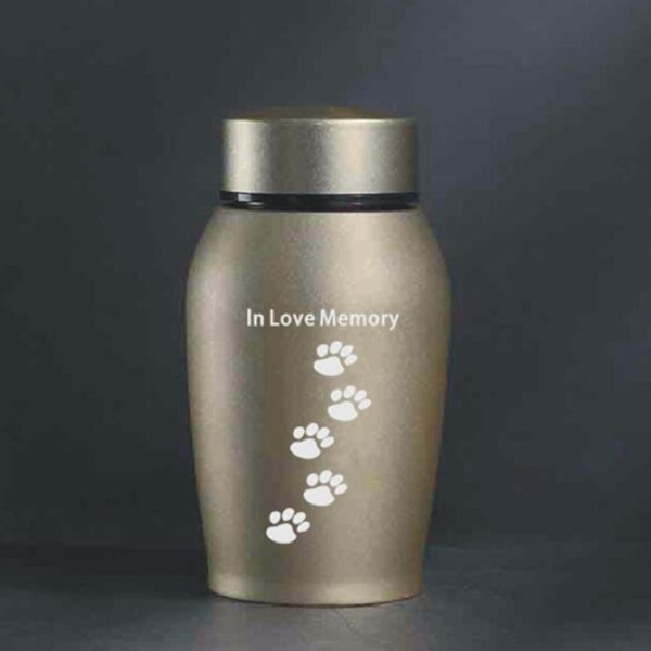 1/3 Pet Urnor Remembrance Loose Memorial Husdjur presentlåda Gold 13.5 x 6cm 1Set
