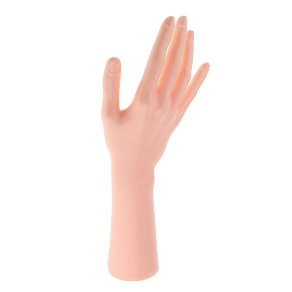 1/2 kvinnlig skyltdocka höger hand för smycken armband Ring handske Skin 1Set
