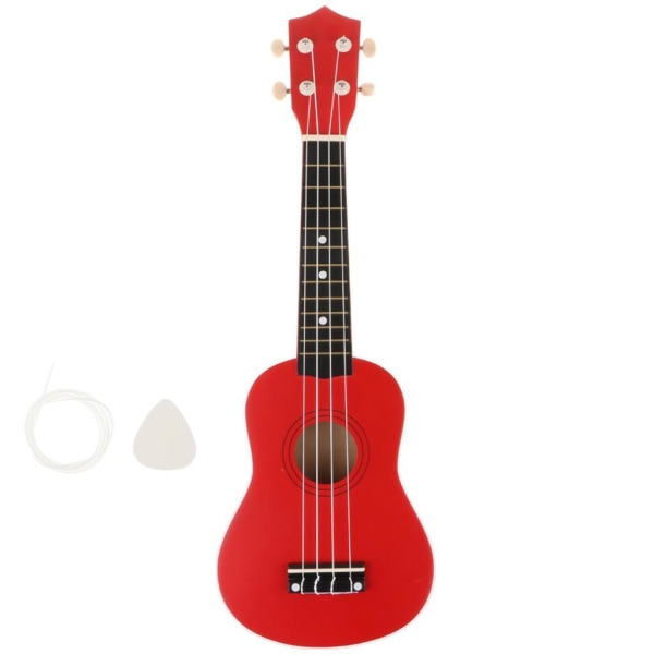 4 String Beginners Ukulele Hawaii Guitar Musical För Red 21 Inch