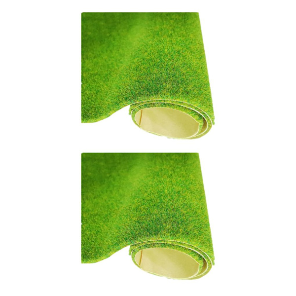 1/2/3/5 PVC Lågt underhåll konstgräs gräsmatta för realistisk 138 grass green 2Set