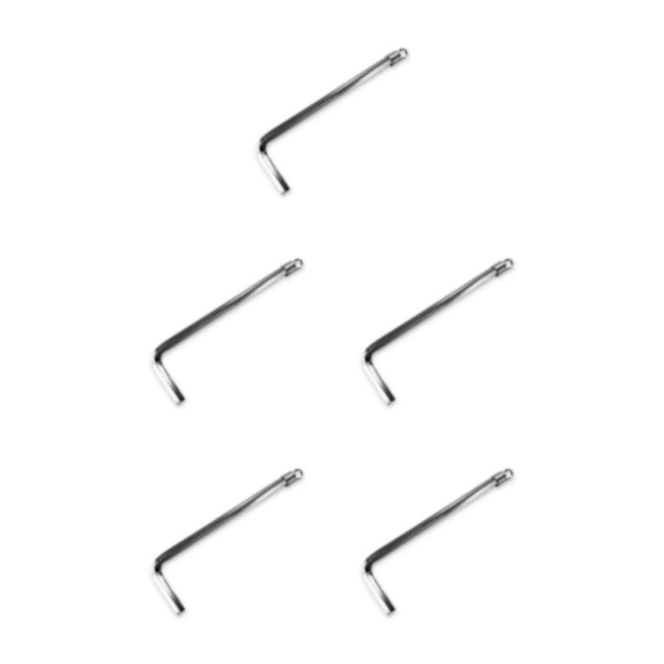 1/2/3/5 Kompatibilitet möter hållbarhet för effektiv ficklampa L-shaped wrench 6.1*0.329*0.2cm 5PCS