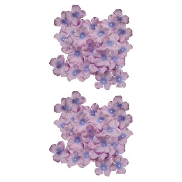 1/2/3 500 st konstgjorda rosenblad för DIY-hårbåge Lavender 2Set