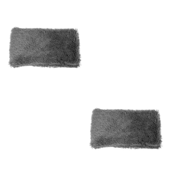 1/2/3 mjukt och bekvämt fluffigt husdjursfilt för hundar och katter dark grey M 2Set