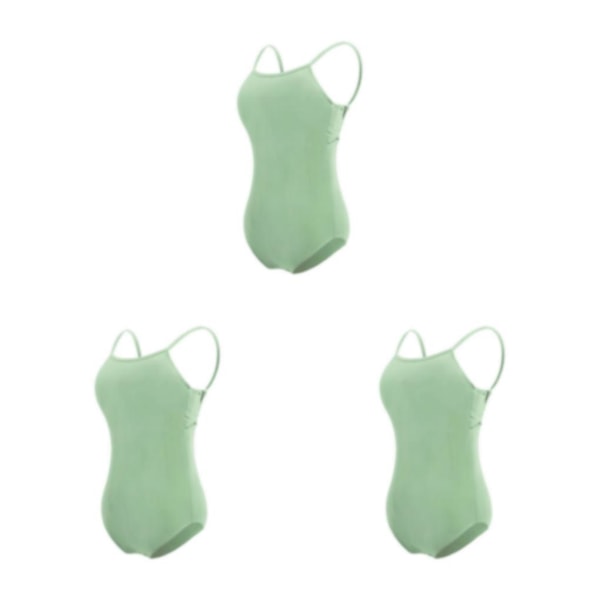 1/2/3 Dance Body Balett Leotard Dansoutfit Andas Green L 3PCS