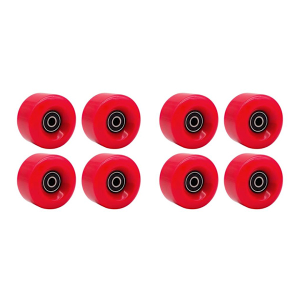 1/2/3 Inline Skate Wheel PU Slitstarka 58 mm 82A hjul Red 58x58x32mm 2Set