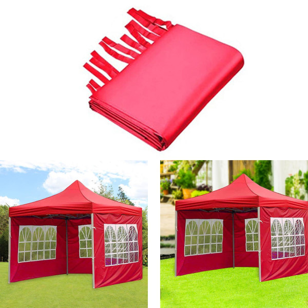 1x Gazebos tält 3x2M Camping utomhus Canopy Mesh sidovägg Party Red 3x2 m