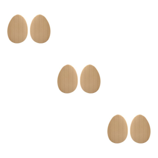 1/2/3/5 Non För Slip Shoe Pads Självhäftande gummi för hög Round Head Khaki 3Set