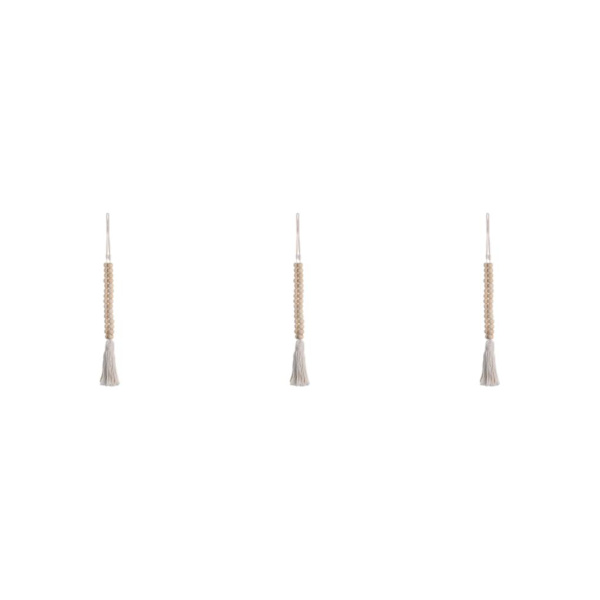 1/2/3/5 Naturträ Pärlgardin Tiebacks Heminredning Boho 3Set