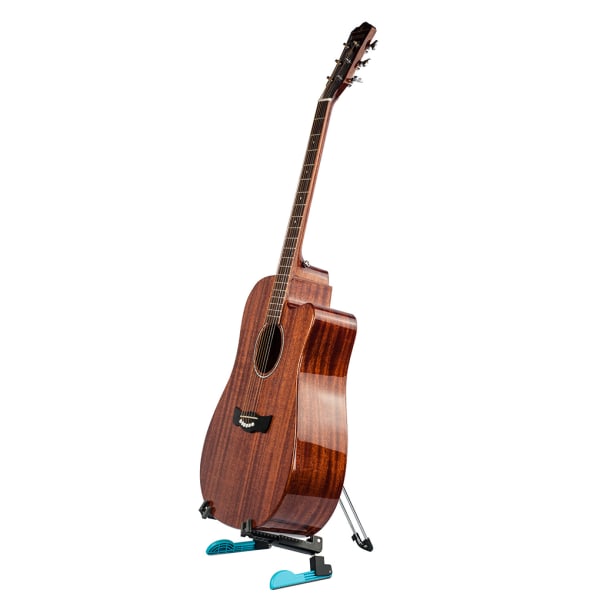 Golvgitarrhållare Fällbart stativ A-ram basinstrumentställ Black