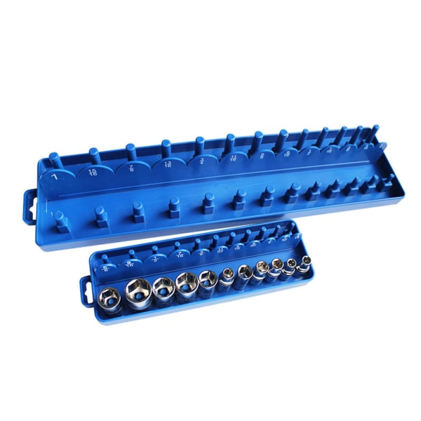 1/4 3/8 1/2 Socket Tray Rail Rack Hållare Organizer 44928 Medium