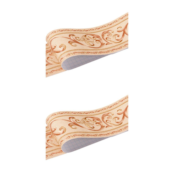 1/2/3/5 Retro Fashion PVC vattentät midjelinje för robust vägg brown vine flower 2Set
