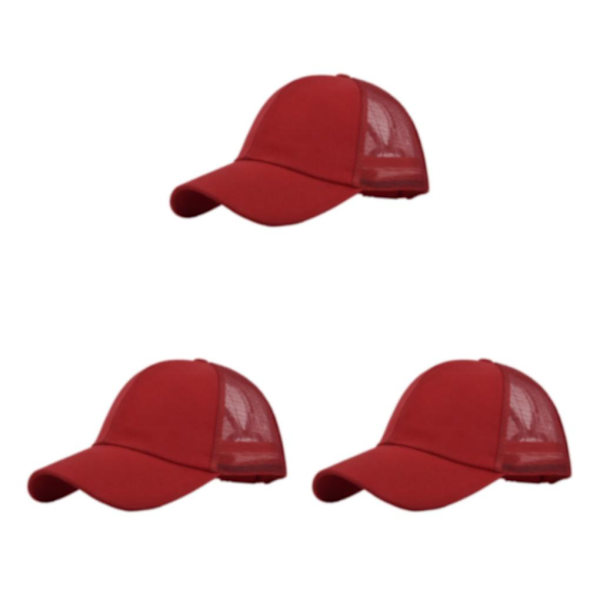 1/2/3/5 bomull Stilfull cap med justerbar rem - Sun CC636-4red 3PCS