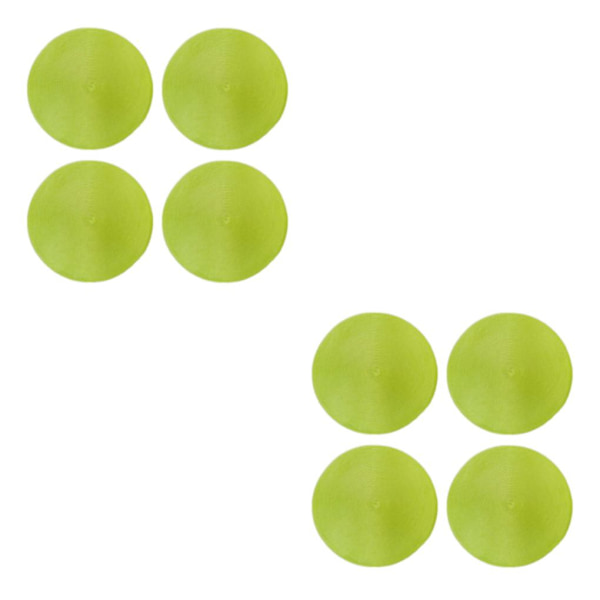1/2/3/5 4x hållbara och eleganta runda bordsunderlägg för middagar Fruit Green 2Set