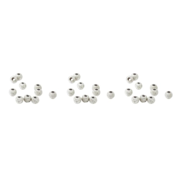 1/3/5 10 st 925 Lucky Loose Beads DIY-armband Smyckestillverkning Silver 4mm 3Set