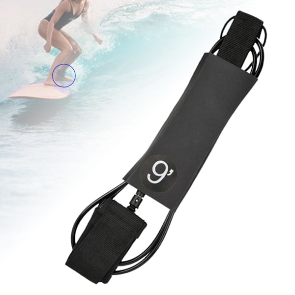 Benrep Paddleboard 7mm tjock fotrep Tether Shortboard 9ft