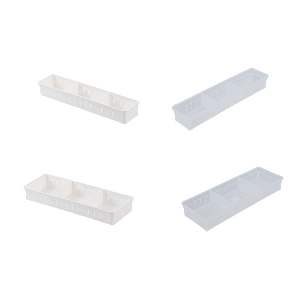 1/2 Multi Förvaringslåda Skrivbord Enkelt och snyggt White small size 1 Pc