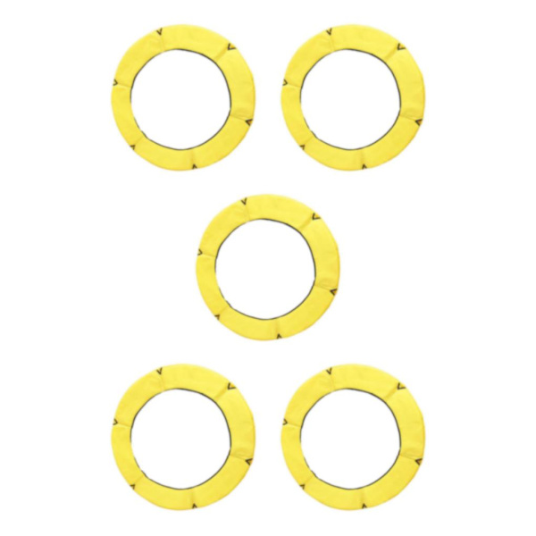 1/2/3/5 Ersättningsdyna för studsmatta säkerhetsstoppningsfjäder Yellow 1.2m 5PCS