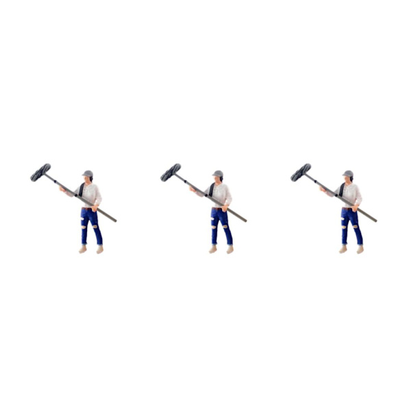 1/2/3/5 1:64 Handmålad modell Människor Figur Diorama Scenery Assistant White height 2.8-3cm 3Set