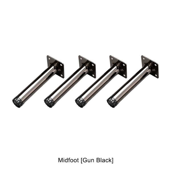 1/2/3/5 4pack/lot Trigon Möbelfötter Rejäla och hållbara ben Mid-Feet Gun Black 5Set
