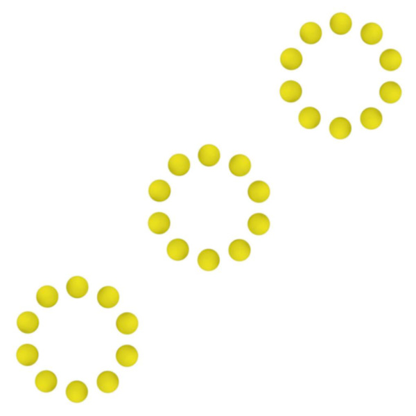 1/2/3/5 10 stycken EVA Foam För Golfswing Övningar Övning Yellow 42mm 3Set