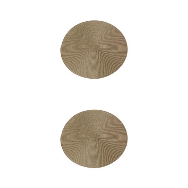 1/2/3/5 runda bordstabletter Bred applicering Robust och hållbar khaki 2Set