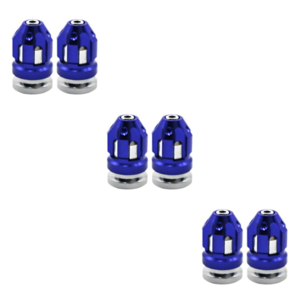 1/2/3/5 2st Däckventil Stamskydd Skydd Passar för motorcyklar Blue 26x15mm 3Set