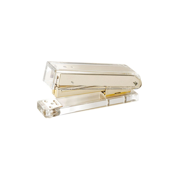 1/2/3/5 Klassisk Häftapparat Brevpapper Gåva för Hemma skolkontoret Gold 1 Pc