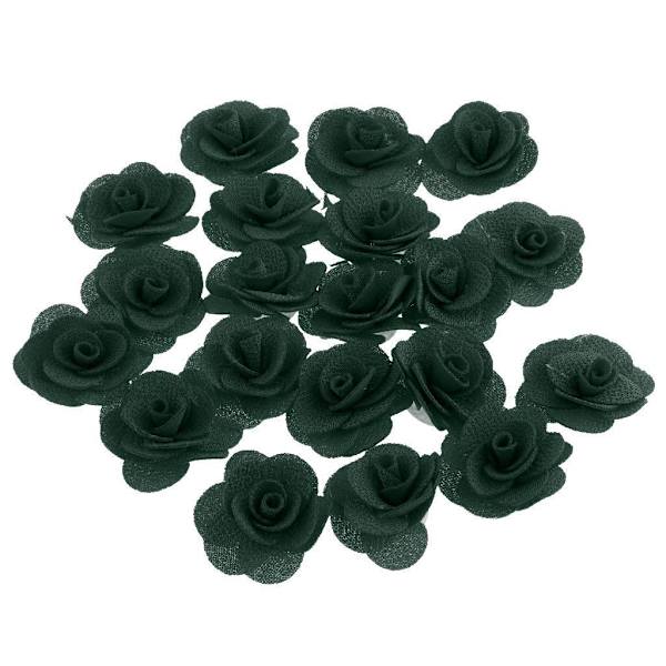 1/3/5 20 stycken Silk Rose Flower Head Bud DIY Craft Bröllop Dark Green 4cm 1Set