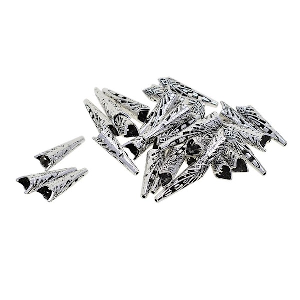 1/2/3 30st Horn Tofs Caps Bead End Cap Charm smycken fynd 1Set