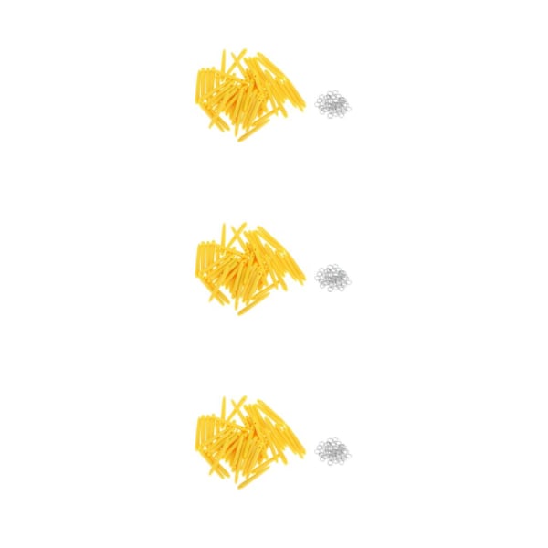 1/2/3/5 50x För Shafts 2BA Dart Tillbehör med skydd 45mm Yellow 3Set