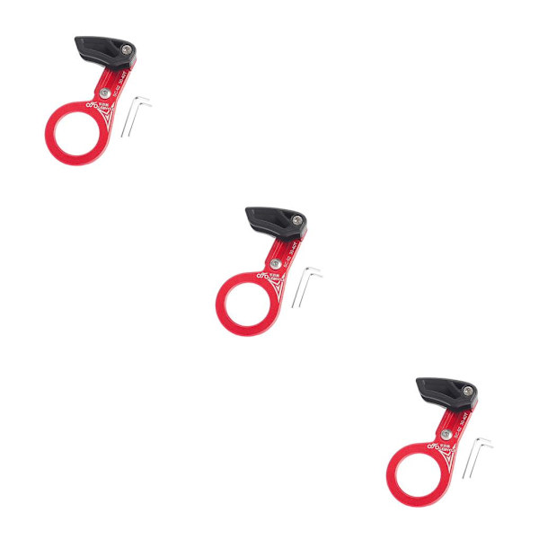 1/2/3 Universal Kedjeguide i aluminiumlegering för MTB-cykel Axis red 3PCS