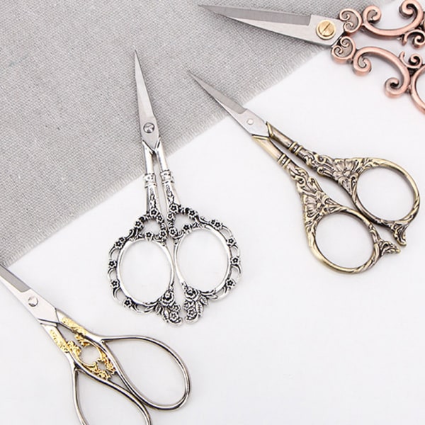 Professionell sömnadssax i rostfritt stål för skräddare och Eight scissor brown
