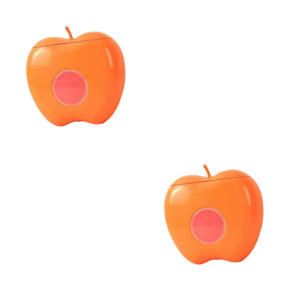 2 Väggmonterad Wrap Dispenser Compact Organizer för hemmet Orange 16 x 17cm