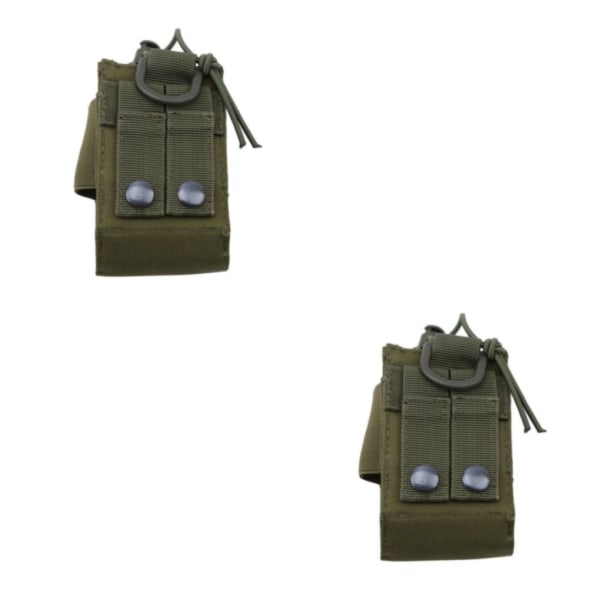 1/2/3/5 Radio Intercom Bag Interphone Magazine Pouch Hunting Green 2PCS