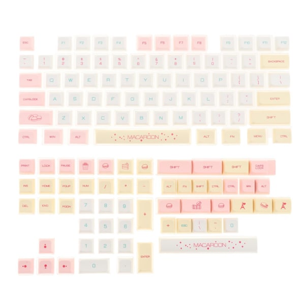 131 Keys PBT Keycaps Macaron Theme XDA Profile For Cherry För