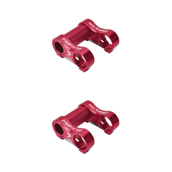 1/2/3/5 hopfällbar cykel dubbelstammad aluminiumlegering för cykling Red 75 x 72mm 2Set
