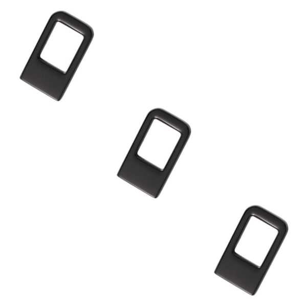 1/2/3 bilsäkerhetsspänne, metallinsatskort för Byd Atto 3 Black 1.9x3.4x0.3cm 3Set
