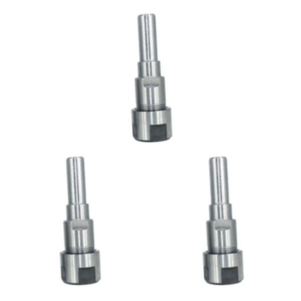 1/2/3/5 Diameter Shank Router Collet Extension För Chuck Hållare Silver 12mm 3Set