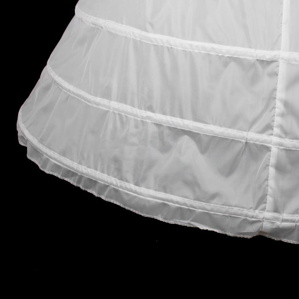 Elegant 6-bågar bröllopsbalklänning Crinoline underkjol